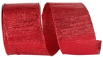 Load image into Gallery viewer, Outdoor Ribbon -- Red Color -- Metallic Reflection Value Wire Edge -- Various Sizes