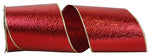 Load image into Gallery viewer, Outdoor Ribbon -- Red/Gold Color -- Cracked Ice Display Wire Edge -- Various Sizes