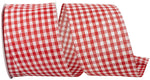 Load image into Gallery viewer, Easter Ribbons -- Great Gingham Wire Edge Ribbon -- Red Color -- Various Sizes