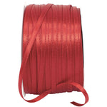 Load image into Gallery viewer, Double Face Satin Ribbon -- Red Color --- Various Sizes