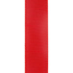 Load image into Gallery viewer, Reverse close-up of the Florist Basics Red Dupioni ribbon displaying its durable woven polyester construction and reinforced wired edge.