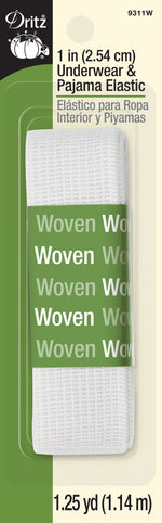 Load image into Gallery viewer, White Underwear & Pajama Elastic (1in x 1-1/4yd) -- Ref. 9311W -- by Drittz®