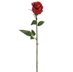 Load image into Gallery viewer, 17.5 in --- Red Color - Rose Bud Spray Artificial Flower