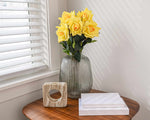 Load image into Gallery viewer, 20.5 in --- Yellow Color --- Silk Real Touch Rose Spray -- Artificial Flower