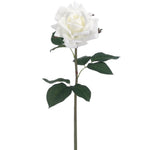Load image into Gallery viewer, 20.5 in --- White Color --- Silk Real Touch Rose Spray -- Artificial Flower