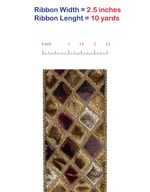 Load image into Gallery viewer, 10 yards --- 2.5 inch -- Diamond Velvet (Taupe) Jewel Deluxe Wired Edge - Christmas Ribbon