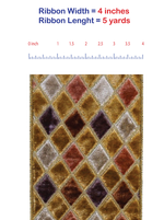 Load image into Gallery viewer, 5 yards --- 4 inch -- Diamond Velvet (Taupe) Jewel Deluxe Wired Edge - Christmas Ribbon