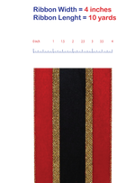 Load image into Gallery viewer, 10 yards --- 4 inch -- Velvet Plush Overlay Glitter Wired Edge - Christmas Ribbon