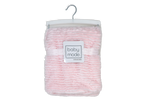 Load image into Gallery viewer, Ridge Plush Baby Blanket -- 30 x 36 in - Pink Color