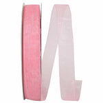 Load image into Gallery viewer, Chiffon Mono Sheer Ribbon -- Rose Pink Color --- Various Sizes