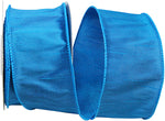 Load image into Gallery viewer, Florist Basics Dupioni Supreme Wired Edge Ribbon in Royal, 2½ inch wide by 10 yards, featuring a luxurious faux dupioni weave and sturdy wired edges perfect for wreaths, bows, and seasonal décor.