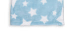 Load image into Gallery viewer, Stars Flannel Fleece Baby Blanket, 30 x 36 in, White & Blue Color