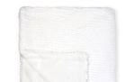 Load image into Gallery viewer, Ridge Plush Baby Blanket -- 30 x 36 in - White Color