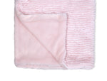 Load image into Gallery viewer, Ridge Plush Baby Blanket -- 30 x 36 in - Pink Color