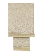 Load image into Gallery viewer, Glitter / Metallic --- Filigree Regal Glitter Velvet Deluxe Backed Wired Edge Ribbon, Various Sizes