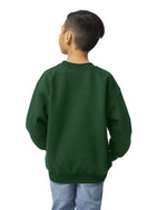Load image into Gallery viewer, Youth Heavy Blend™ Fleece Crewneck Sweatshirt -- Forest Color