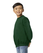 Load image into Gallery viewer, Youth Heavy Blend™ Fleece Crewneck Sweatshirt -- Forest Color