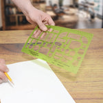 Load image into Gallery viewer, Westcott® -- Home Furnishing Plastic Designer Template -- 1/4" Scale --- Ref. T-830