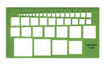 Load image into Gallery viewer, Westcott® -- Technical Squares Drawing and Drafting Template -- Ref. T-828