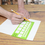 Load image into Gallery viewer, Westcott® -- Technical Squares Drawing and Drafting Template -- Ref. T-828