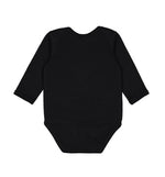 Load image into Gallery viewer, Baby Long Sleeve Jersey Bodysuit - 100% Cotton -- Black