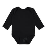 Load image into Gallery viewer, Baby Long Sleeve Jersey Bodysuit - 100% Cotton -- Black