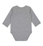 Load image into Gallery viewer, Baby Long Sleeve Jersey Bodysuit - 90% Cotton / 10% Polyester -- Granite Heather