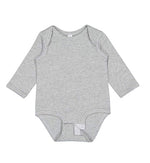 Load image into Gallery viewer, Baby Long Sleeve Jersey Bodysuit - 90% Cotton / 10% Polyester -- Heather