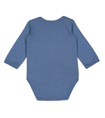 Load image into Gallery viewer, Baby Long Sleeve Jersey Bodysuit - 100% Cotton -- Indigo