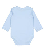 Load image into Gallery viewer, Baby Long Sleeve Jersey Bodysuit - 100% Cotton -- Light Blue