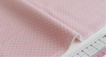 Load image into Gallery viewer, White Swiss (Polka) Dots - Baby Pink Background Fabric, 100% Cotton, Ref. C670-BABYPINK, Swiss Dots Collection by Riley Blake Designs®