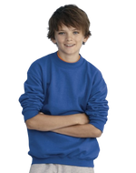 Load image into Gallery viewer, Youth Heavy Blend™ Fleece Crewneck Sweatshirt -- Royal Color