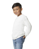 Load image into Gallery viewer, Youth Heavy Blend™ Fleece Crewneck Sweatshirt -- White Color