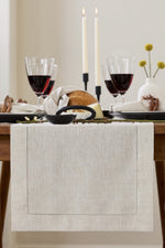 Load image into Gallery viewer, Hemstitched Table Linens (Light Natural Color)