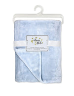 Load image into Gallery viewer, Sculpted Fleece (Blue Stars) Baby Blanket --- 30 x 40 in --- Blue Color