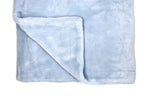 Load image into Gallery viewer, Sculpted Fleece (Blue Stars) Baby Blanket --- 30 x 40 in --- Blue Color