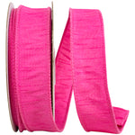 Load image into Gallery viewer, Florist Basics -- Dupioni Supreme Wired Edge Ribbon -- Shocking Pink Color - Various Sizes