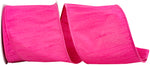 Load image into Gallery viewer, Florist Basics -- Dupioni Supreme Wired Edge Ribbon -- Shocking Pink Color - Various Sizes