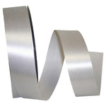 Load image into Gallery viewer, Florist Basics -- Acetate / Satin Supreme Cooler Ribbon -- Silver Color --- Various Sizes