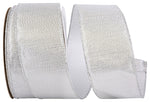 Load image into Gallery viewer, Outdoor Ribbon -- Silver Color -- Metallic Texture Shine Commercial Heavy Wire Edge -- Various Sizes