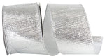 Load image into Gallery viewer, Outdoor Ribbon -- Silver Color -- Metallic Reflection Value Wire Edge -- Various Sizes
