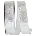 Load image into Gallery viewer, Outdoor Ribbon -- Silver Color -- Metallic Reflection Value Wire Edge -- Various Sizes