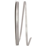 Load image into Gallery viewer, Double Face Satin Ribbon -- Silver Color --- Various Sizes