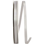 Load image into Gallery viewer, Double Face Satin Ribbon -- Silver Color --- Various Sizes