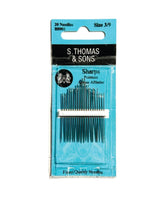 Load image into Gallery viewer, Sharp --- Hand Sewing Needles --- Various Sizes by S. Thomas & Sons®