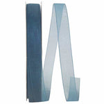 Load image into Gallery viewer, Chiffon Mono Sheer Ribbon -- Teal Color --- Various Sizes