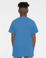 Load image into Gallery viewer, Youth Cotton Fine Jersey T-Shirt -- Tradewind Blue