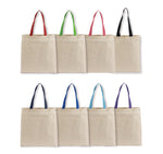 Load image into Gallery viewer, Light Weight Cotton Impress Totes with Contrast-Color Handles, Various Colors