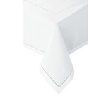Load image into Gallery viewer, Classic Hemstitch Tablecloths --- 100% Linen, White Color --- Various Sizes