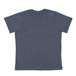 Load image into Gallery viewer, Vintage Denim blank youth cotton fine jersey crew neck T-shirt shown from the back on a white background.